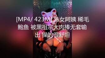 [MP4/ 423M] 熟女阿姨 稀毛鲍鱼 被黑祖宗大肉棒无套输出 操的很舒坦