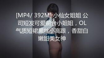 [MP4/ 392M] 小仙女姐姐 公司短发可爱前台小姐姐，OL气质短裙黑丝小高跟，香甜白嫩甜美女神