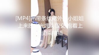 [MP4]吊带条纹裙外围小姐姐 上来脱光光埋头口交 抱着上位骑乘抽插