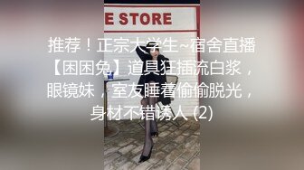 推荐！正宗大学生~宿舍直播【困困兔】道具狂插流白浆，眼镜妹，室友睡着偷偷脱光，身材不错诱人 (2)